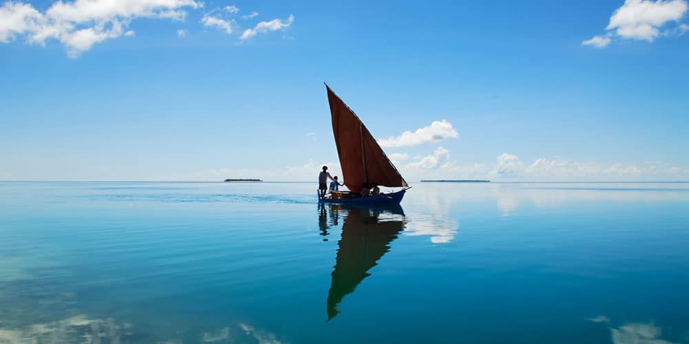 Maldives sail boat