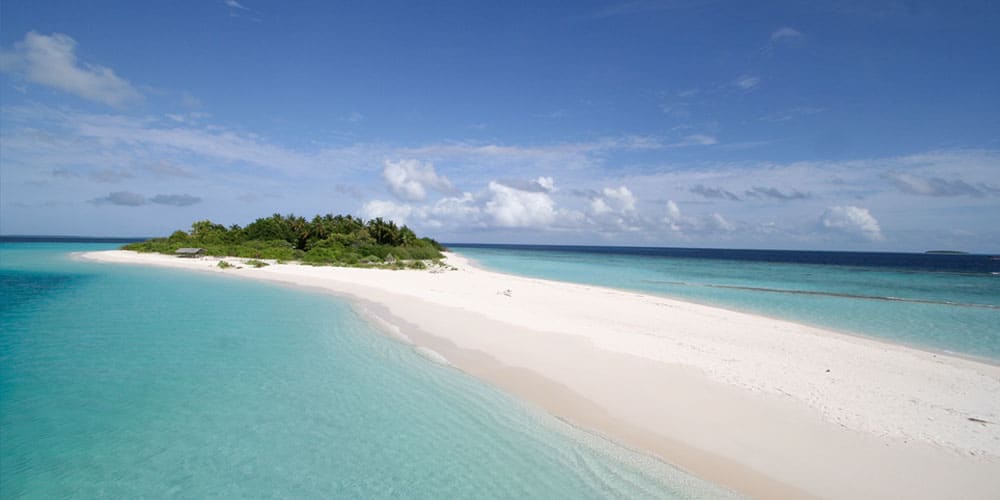 Maldives white beach