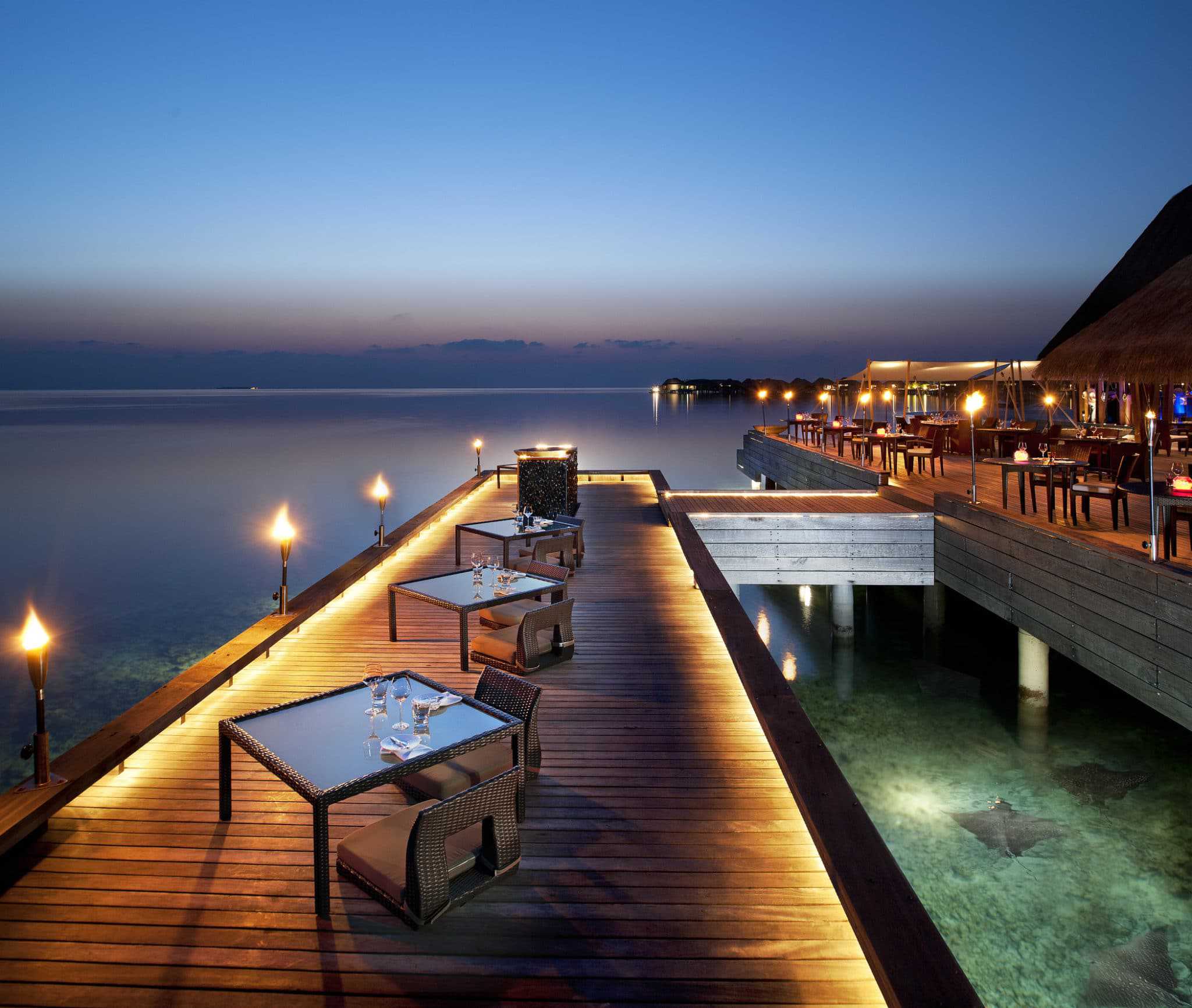 FISH Restaurant at W Maldives resort