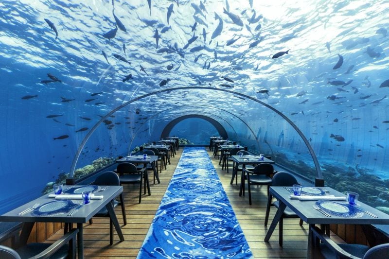 Hurawalhi Island Resort underwater dining