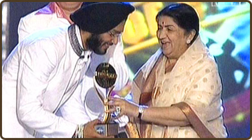 Ishmeet Singh with Lata Mangeshkar