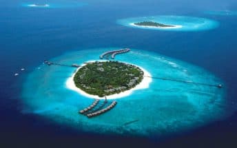 beach house iruveli maldives resort aerial shots 1