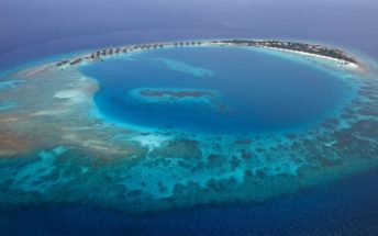 viceroy maldives areial view island